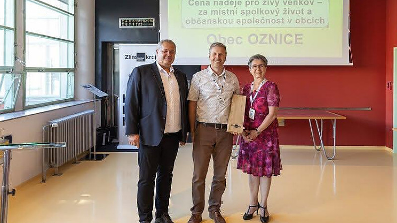 Oznice získala Cenu naděje pro živý venkov v soutěži Vesnice roku 2026.