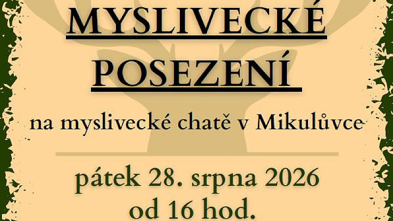 Myslivecké posezení.