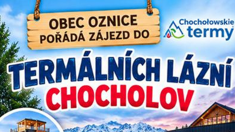 Zájezd do termálů Chocholow.