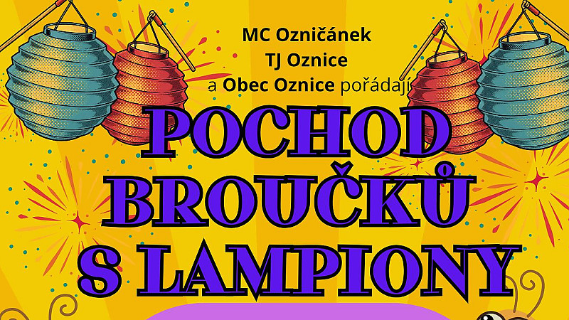 Pochod broučků s lampiony. 